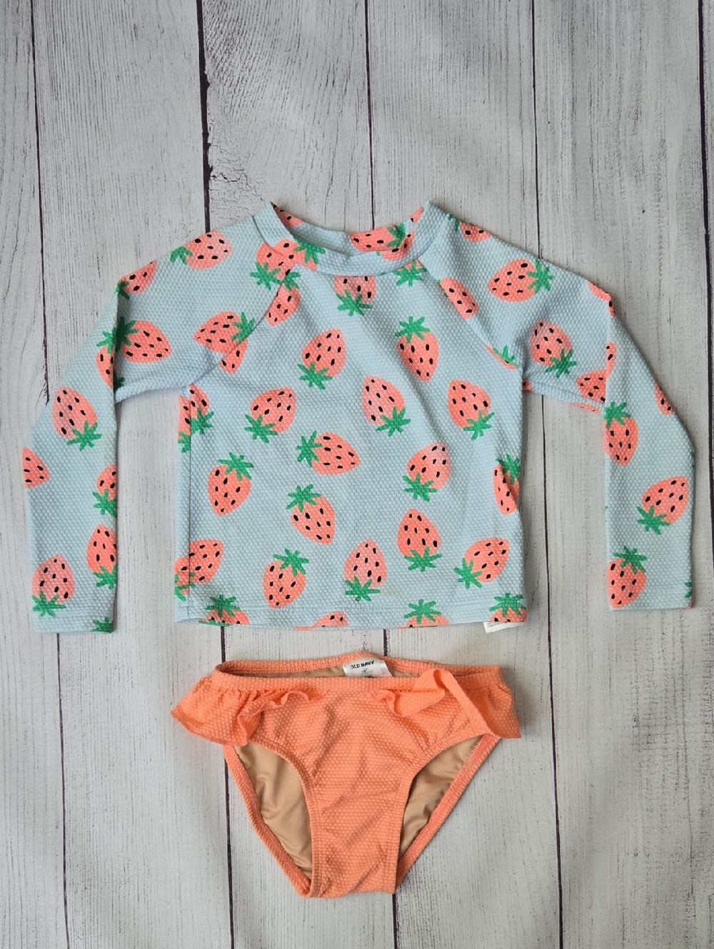 Old Navy Toddler Long-Sleeve Rashguard Set - Girls 2T